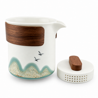 Yuanshan Portable Porcelain Travel Tea Set – One Pot & Three Cups