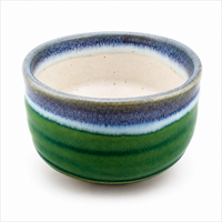 Iguchi Deep Sea Clay Matcha Bowl, Bamboo Matcha Whisk and Whisk Holder Set
