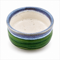 Iguchi Deep Sea Clay Matcha Bowl, Bamboo Matcha Whisk and Whisk Holder Set