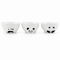 Portable Outdoor Travel Tea Set – Hand-Painted Panda Ceramic Tea Set