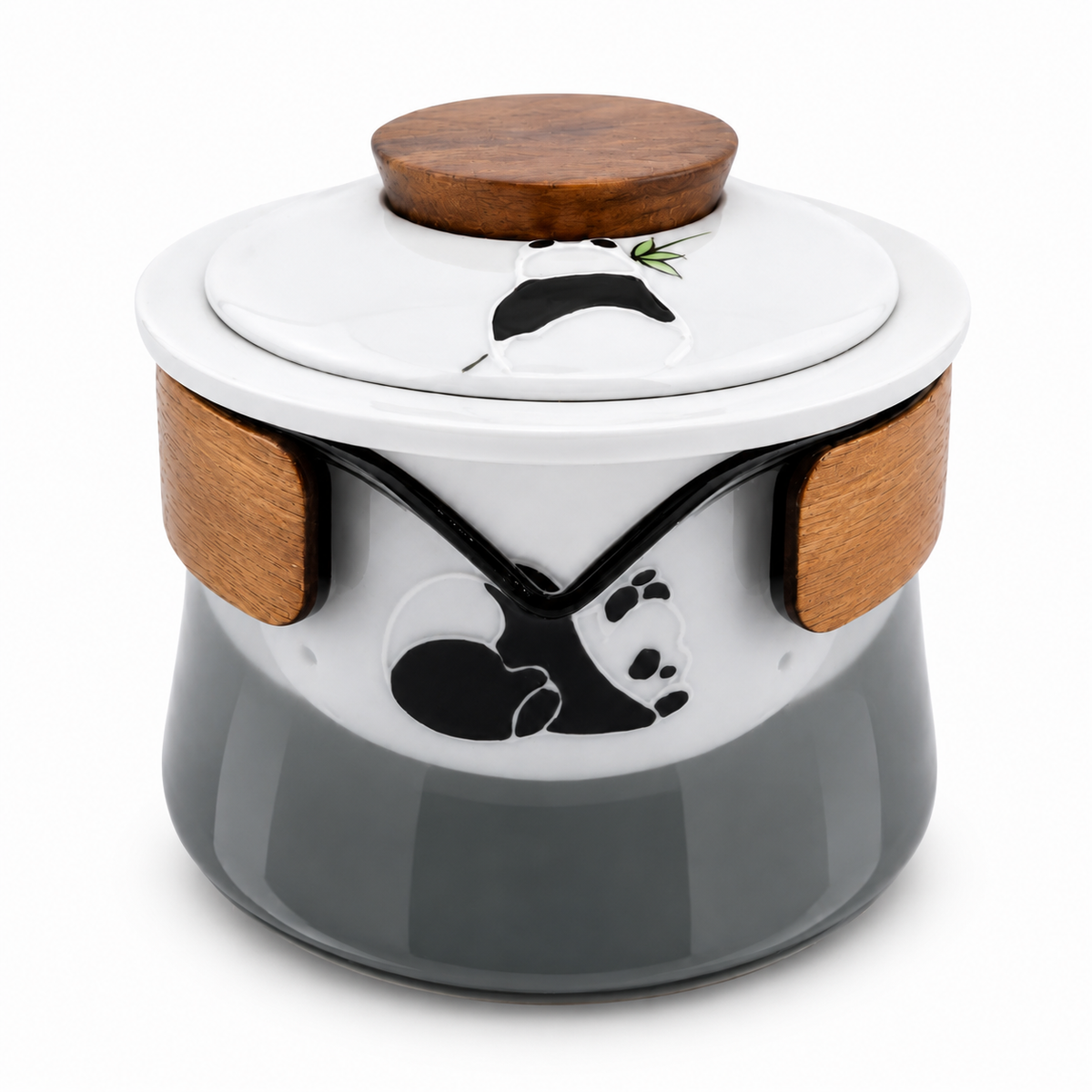 Portable Outdoor Travel Tea Set – Hand-Painted Panda Ceramic Tea Set