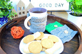 Handmade Crochet Pattern Mug Sleeve Cozy Knitted Tea Cup Cozy