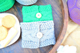 Handmade Crochet Pattern Mug Sleeve Cozy Knitted Tea Cup Cozy